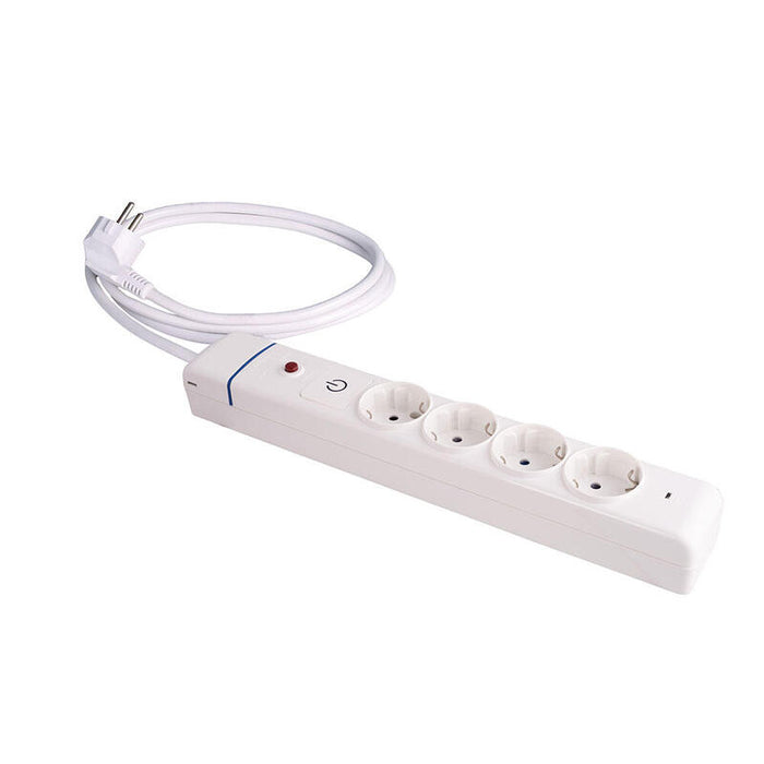 Prolongador Con 4 Tomas 2p+T, 16a 250v Máx.3680w 850°C Gwt 41ilso Solera