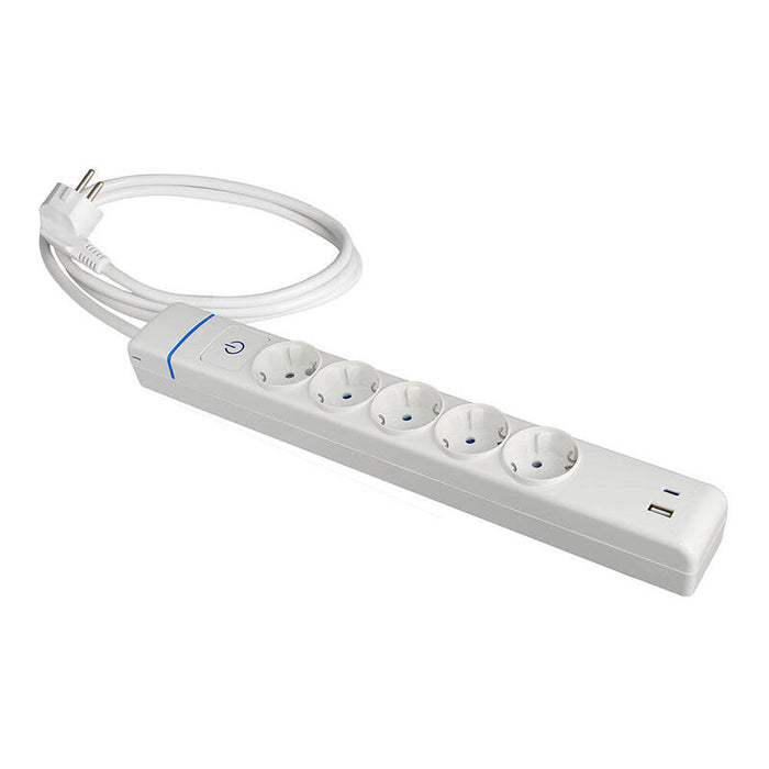 Prolongador Con 5 Tomas 2p+T, 16a 250v. Máx.3680w 850°C Gwt 51ilac Solera