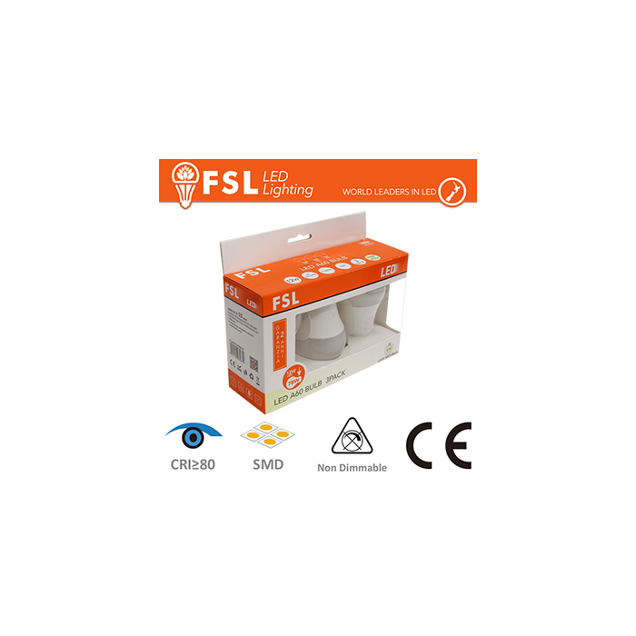 Promo 3pack A60 - 12w 4000k 1100lm >200º 60x115mm Cri80 E27