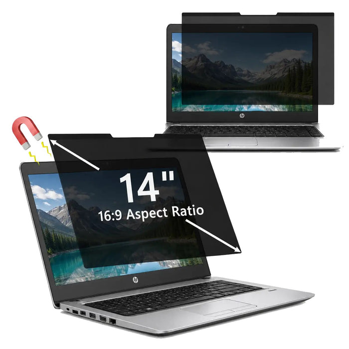 Protector De Pantalla 14" Magnético Con Filtro De Privacidad Hp Pavilion 14-An 14-Am Probook 440 G3 G4 G5 310X181 Mm