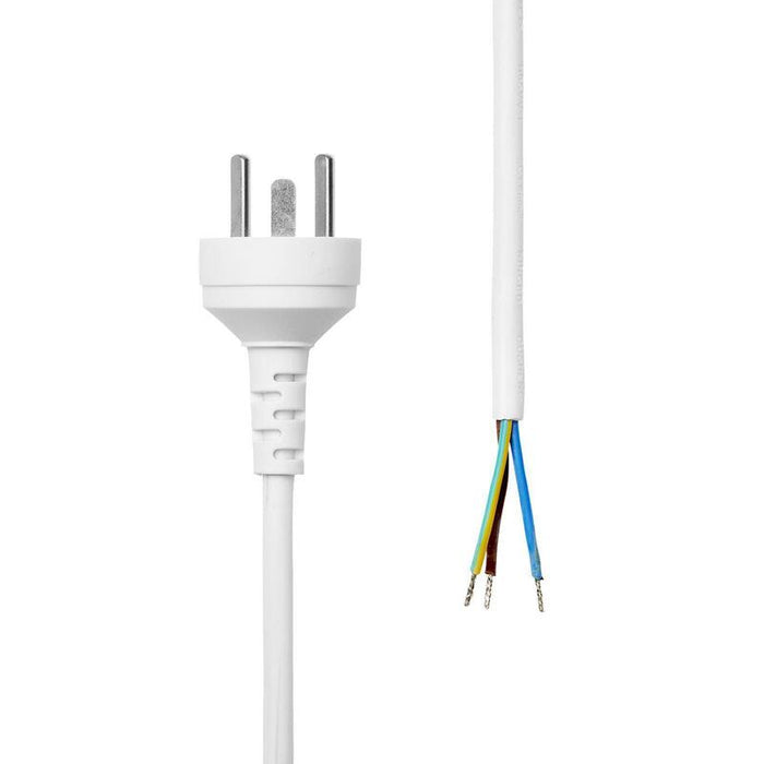 Proxtend Power Cord Denmark Edb To Open End 2m White
