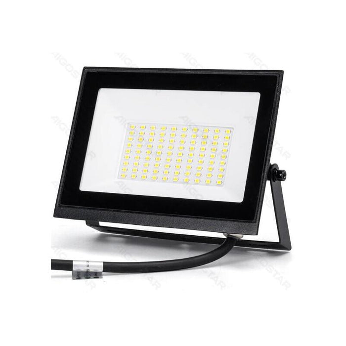 Proyector De Luz Negro 50w Luz Fria 6500k Aigostar