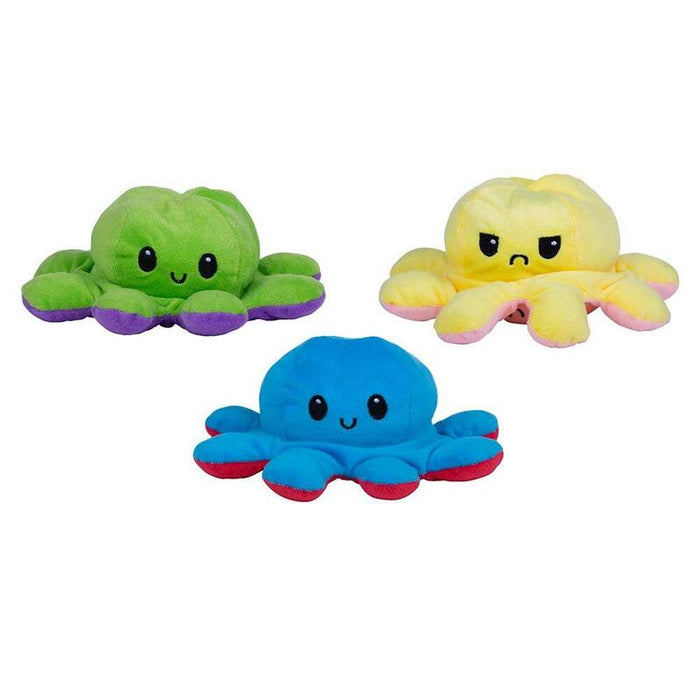 Pulpo De Peluche Reversible, Colores Surtidos, Ø 19 Cm