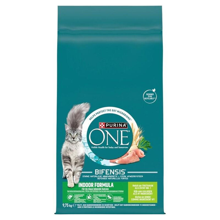Purina One Indoor Formula Cat Turkey 9,75kg