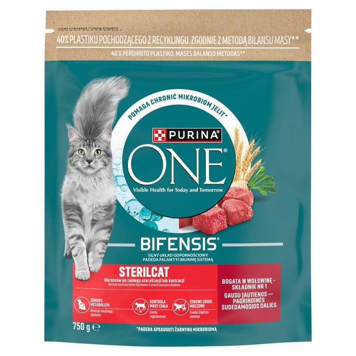Purina One Sterilcat Wolowina I Pszenica 750g