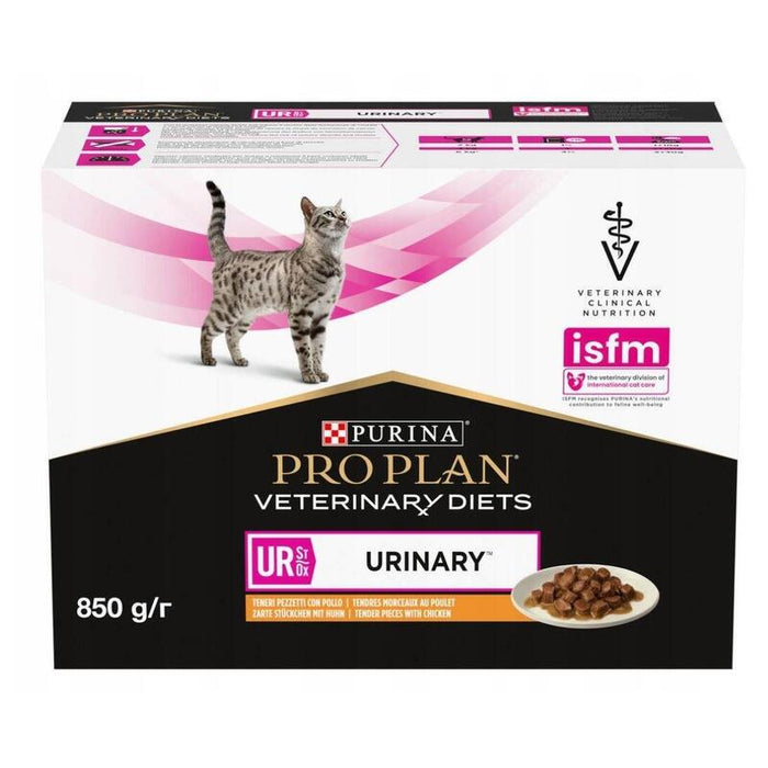 Purina Pro Plan Veterinary Diets Ur St/Ox Urinary Pollo - Comida Húmeda Para Gatos - 10x85 G