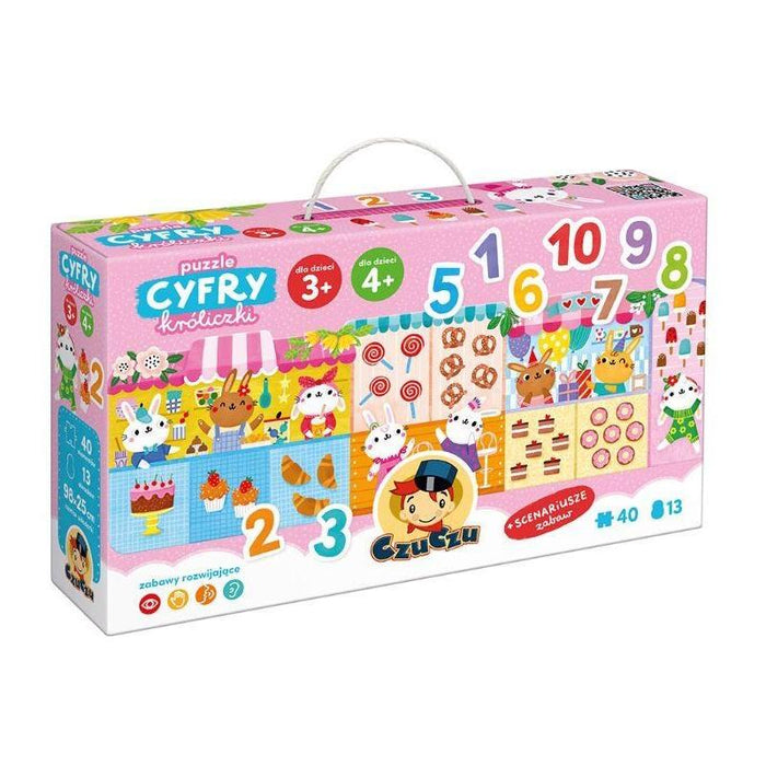 Puzzle Cyfry Króliczki
