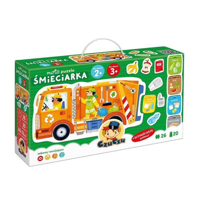 Puzzle Moto - Smieciarka 26 Elementów