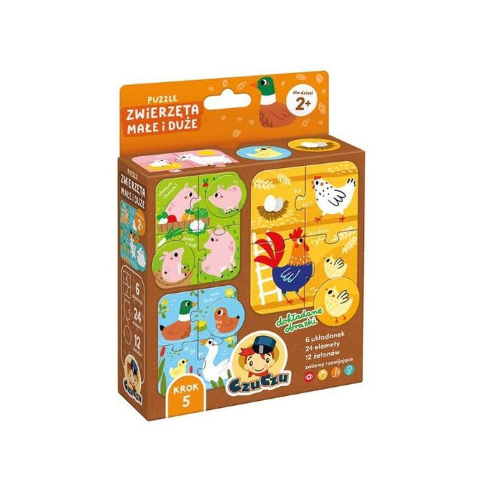 Puzzle Zwierzeta Male I Duze