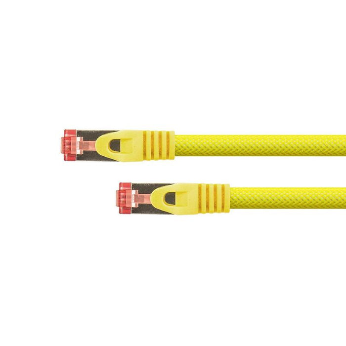 Python Cat.6 Cable De Red Mit Nylongeflecht Gelb 5m