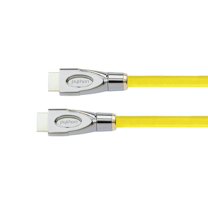 Python Hdmi« 2.0 Cable 4k2k Malla De Nailon Amarillo 0,5m