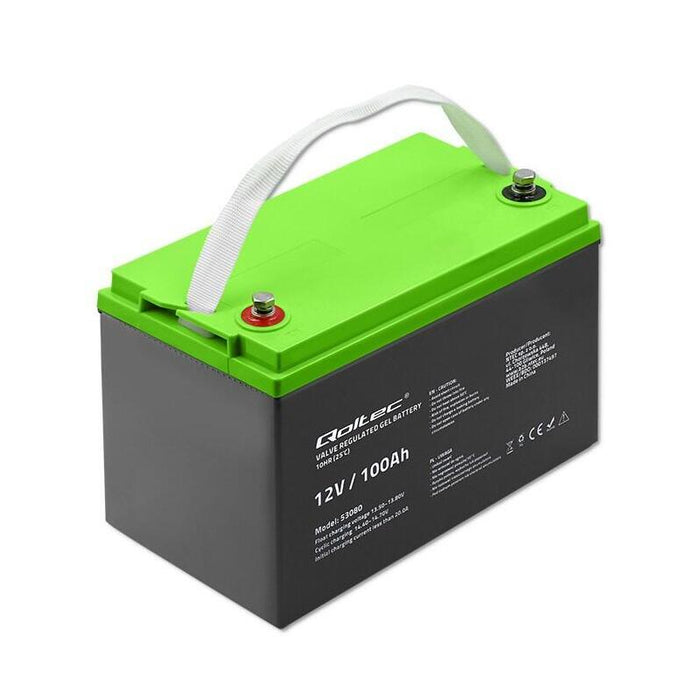 Qoltec 53080 Gel Battery 12v 100ah