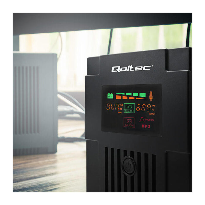 Qoltec 53906 Adapter Iec 320 C14 Schuko 0.15m