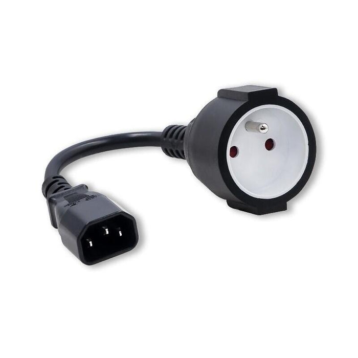 Qoltec 53907 Adapter Iec 320 C14 French 0.15m