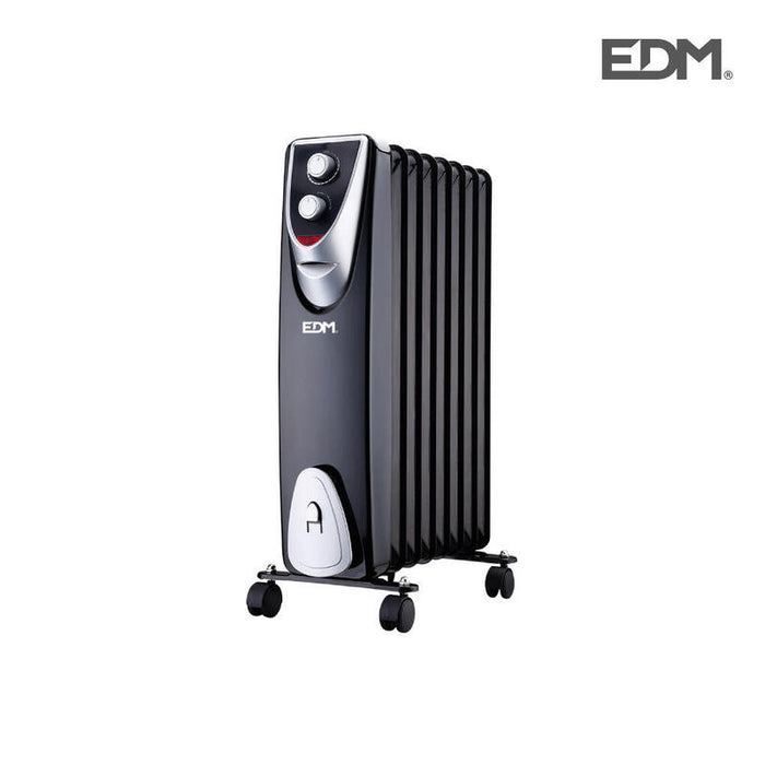 Radiador Modelo "Black Edition" - Sin Aceite - (8 Elementos) - 1500w - Edm