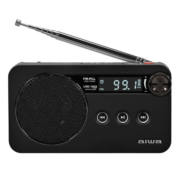 Radio Aiwa Rs-77pll Bk Negra  Portátil