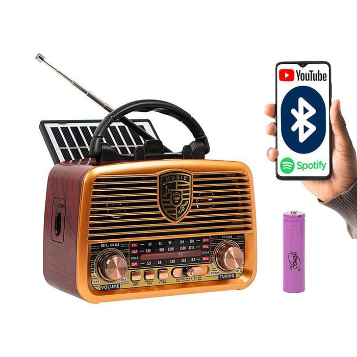 Radio Przenosne Analogowe Ra10 Am/Fm Solarne