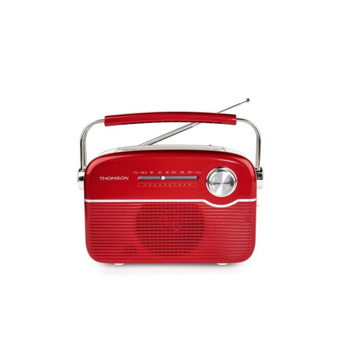 Radio Thomson  Solar Portatil Retro Rts450bt - Fm - Carga Por Energia Solar O Usb-C - Antena Telescopica - Bluetooth -