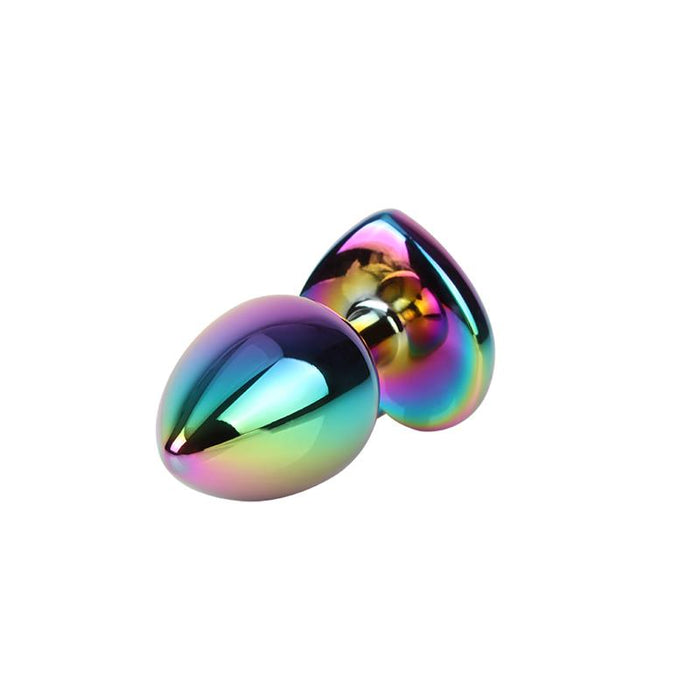 Rainbow Heart Plug Anal Multicolor Con Joya Talla M