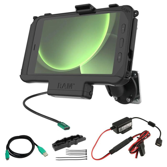 Ram Ez-Roll'R Usb-C Powered  Mount For Samsung Tab Active5