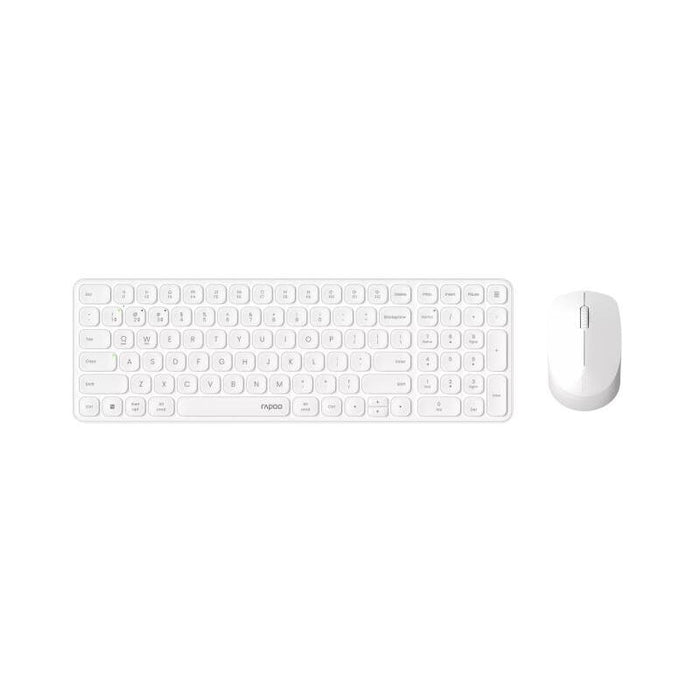 Rapoo 9310m Pack Teclado Ultrafino + Raton Inalambricos - Bluetooth Y 2.4ghz -  Raton 2400 Dpi - Autonomia Hasta 12