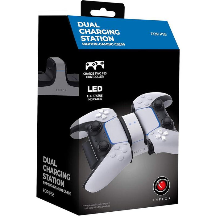 Raptor Gaming Ladestation Playstation 5 Usb-C Anschluss