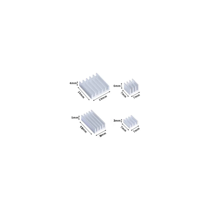 Raspberry Disipador, Pack Compatible Pi 4