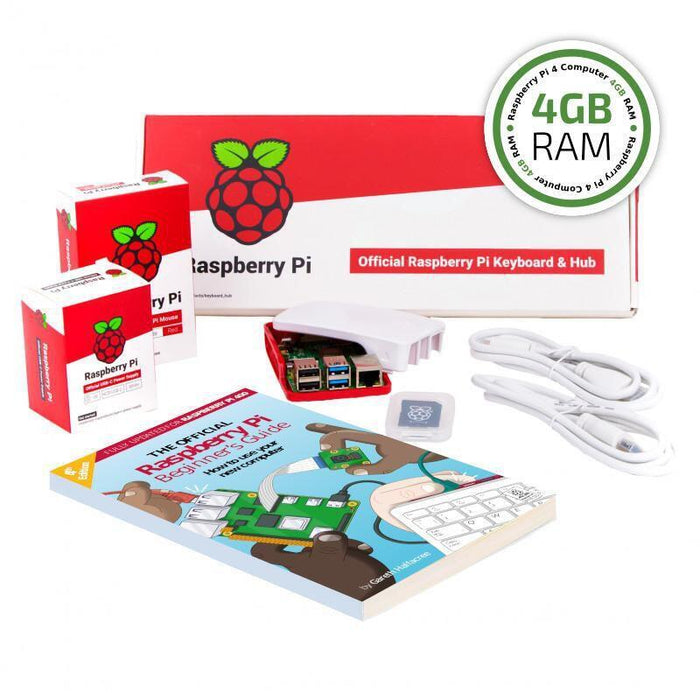 Raspberry Pi 4b 4gb Full Kit 4gb Gehäuse 32gb Sd-Card Zubehör