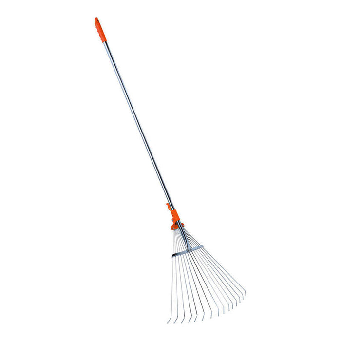 Rastrillo Para Follaje Regulable, Con Mango Telescópico, 1,28-1,6m. Stocker