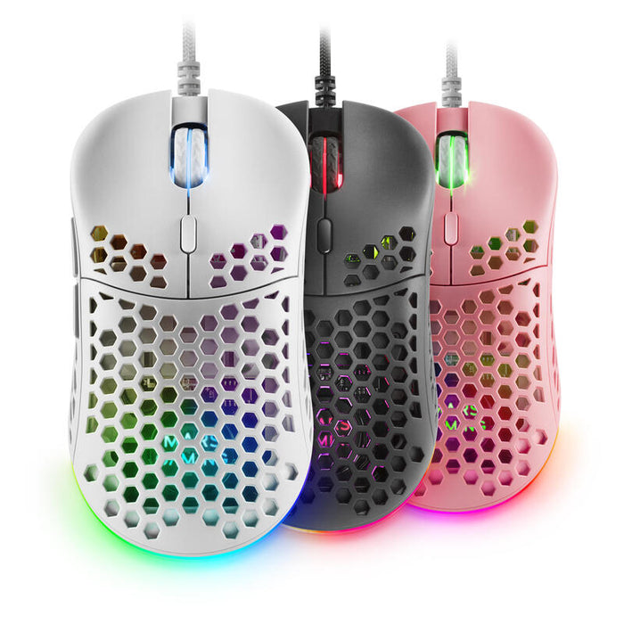 Ratón Gaming Mars Gaming Mm55 Hasta 12800 Dpi Blanco