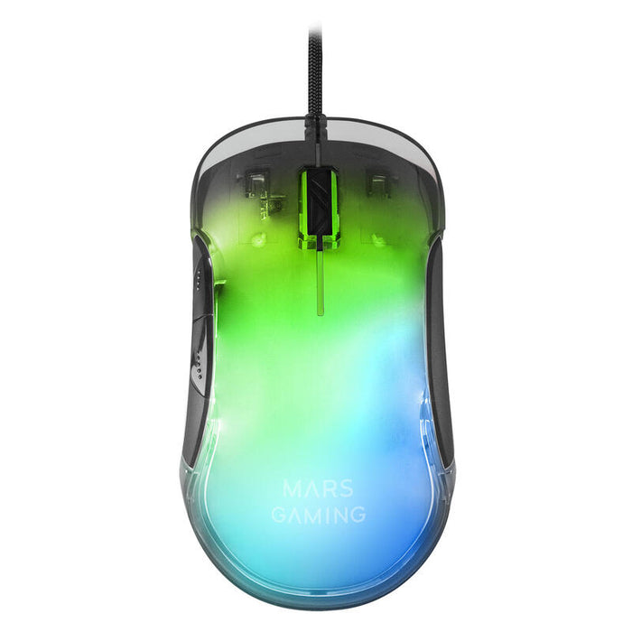 Ratón Gaming Mars Gaming Mmglow Hasta 12800dpi Negro