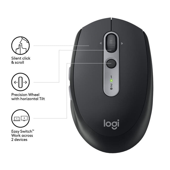 Ratón Inalámbrico Silencioso Logitech M590 Grafito Bt 910-005197