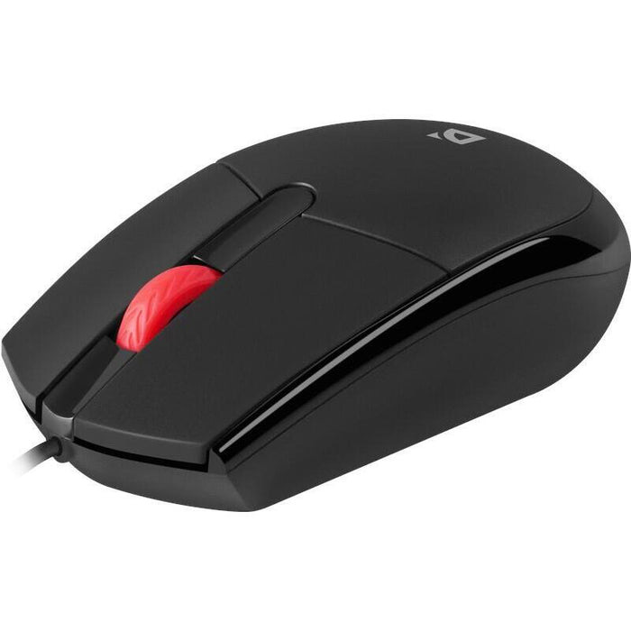 Ratón Silencioso Defender Delta Mm-523 De 1000 Dpi Con Cable Y Sin Clic