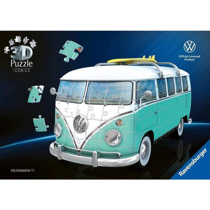 Ravensburger 3d Puzzle Iconics: Volkswagen T1 - Chrome Edition 12008077