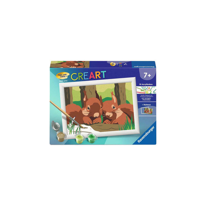 Ravensburger Creart - Ardillas Abrazadas, Pintura 25882