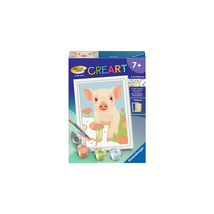 Ravensburger Creart - Lindo Cerdo Doméstico, Cuadro 23989