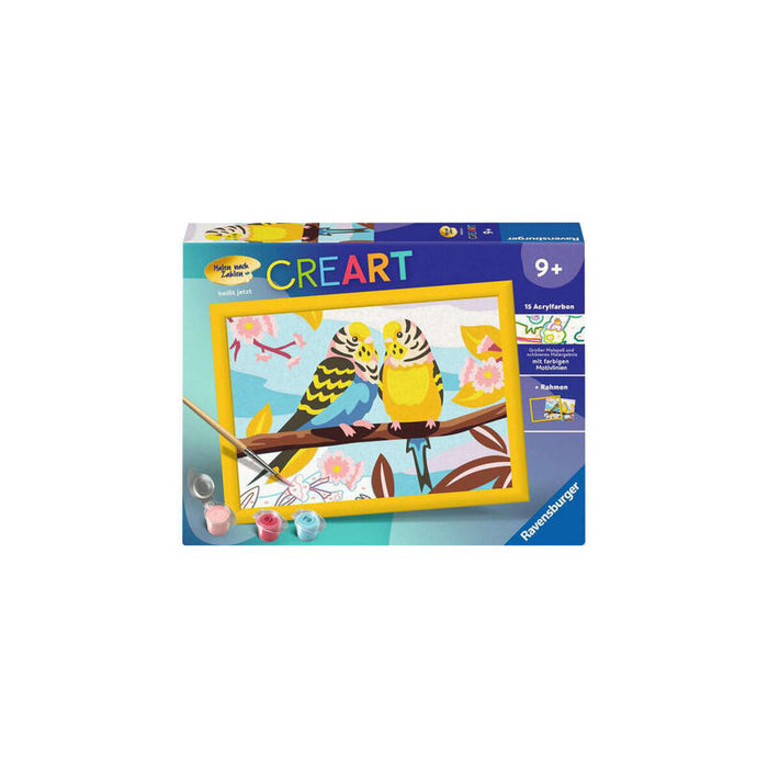 Ravensburger Creart - Periquitos De Colores, Pintura 23994