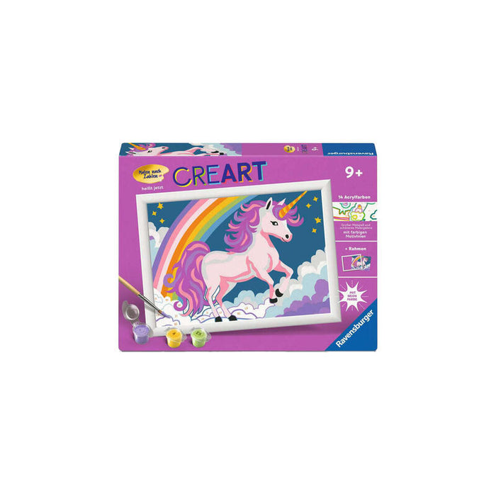 Ravensburger Creart - Unicornio Rosa, Pintura 23996
