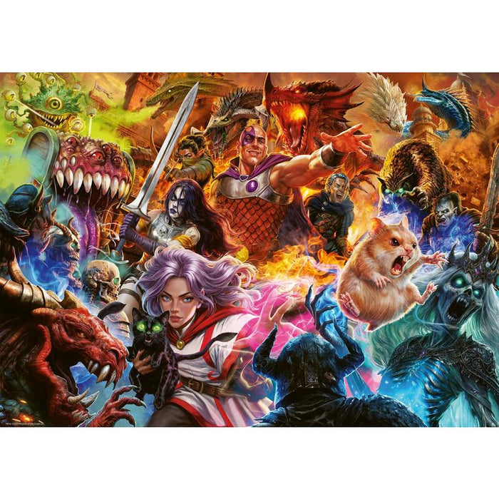 Ravensburger Puzzle D&D - Critical Encounters 1000 Piezas) 12001672