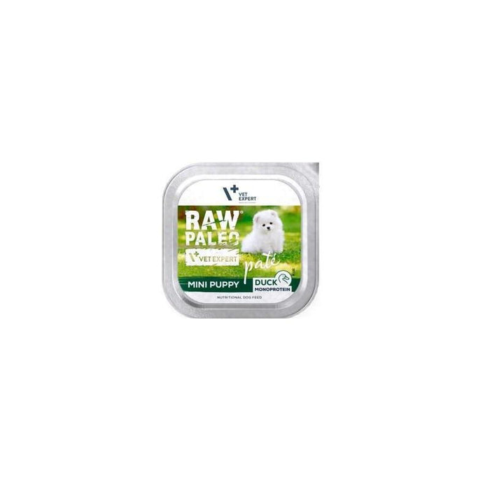 Raw Paleo Pâte Mini Puppy Duck - Comida Húmeda Para Perros - 150g