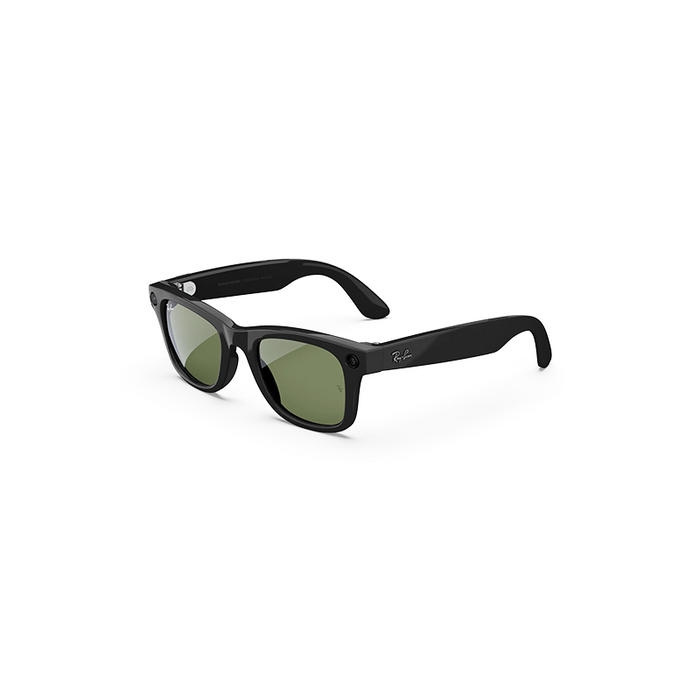 Ray-Ban Meta Wayfarer Gen1 Glasses With Ai - Matte Black/Clear To Graphite Green
