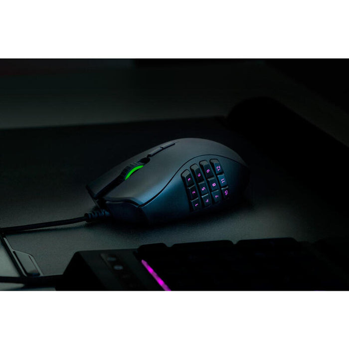 Razer  Raton Naga Trinity Gaming Negro/Verde 16000dpi/19 Botones/Iluminacion/Usb Rz01-02410100-R3m1