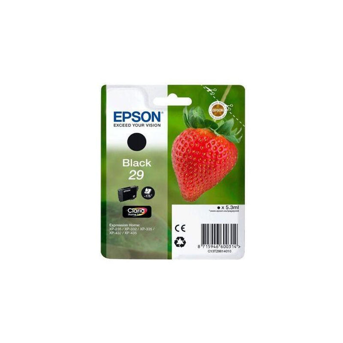 Reacondicionado Cartucho Original Epson 29 Negro - C13t29814010 Ml-5.3pag-175 - Producto Caducado