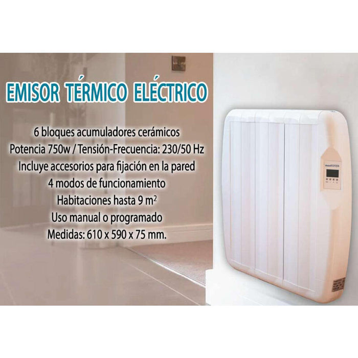 Reacondicionado Emisor Térmico Digital 6 Elementos 750w - Reacondicionado