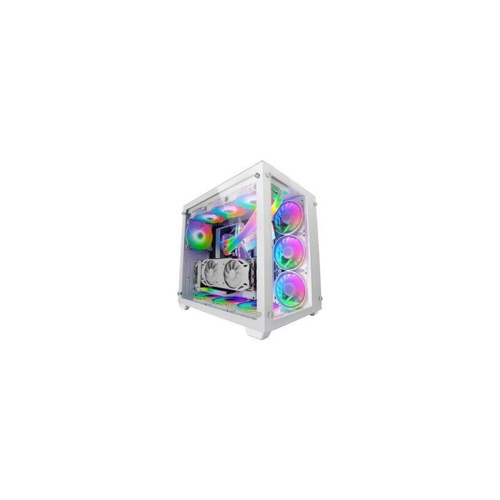 Reacondicionado - (Km0) Caja E-Atx Torre Gaming Mars Gaming Mcv3 White Xxl Premium Custom Doble Ventana De Cristal Tem