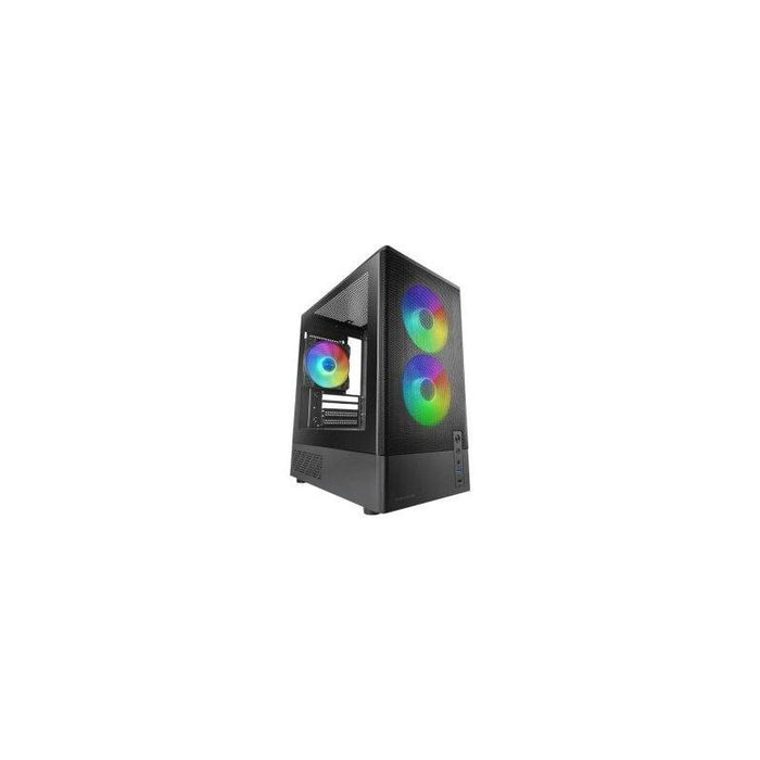 Reacondicionado - (Km0) Caja Microatx Mars Gaming Mconyx Negra Lateral Cristal Frontal Mesh Gpu 292mm Sin Ventiladores
