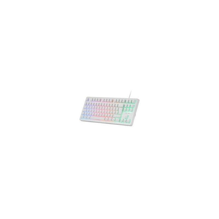 Reacondicionado - (Km0) Teclado H-Mech Gaming Mars Gaming Mk023 Color Blanco TamaãO Compacto Tkl Iluminacion Rgb Cash3