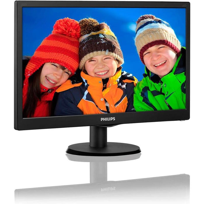 Reacondicionado Monitor Philips 19.5" Hd 203v5l 1600x900 16:9  Vga Negro