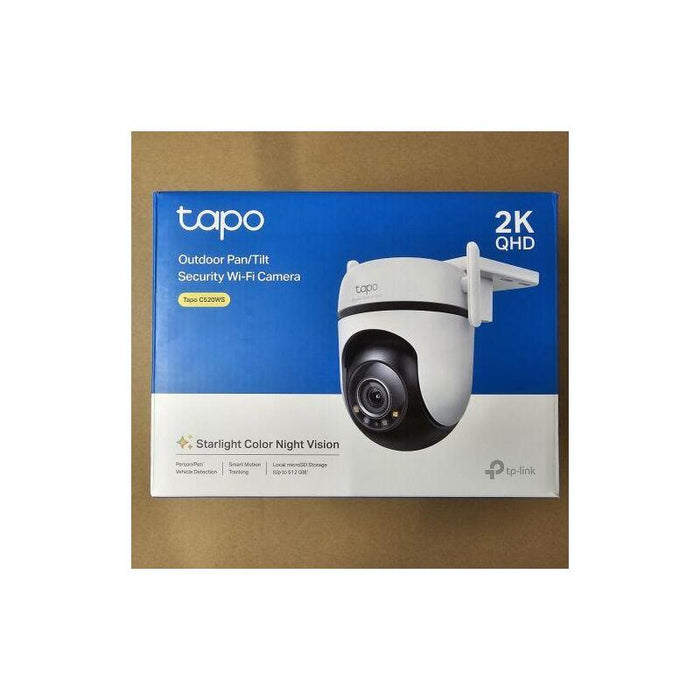 Reacondicionado - [Outlet Grade A] Tp-Link Camera Tapo C520ws Wi-Fi Outdoor Securtiy Pan/Tilt, 2k Qhd 3mp, Night Vision, 360 Degrees, White Eu