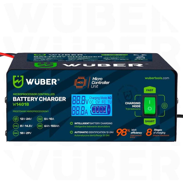 Rectificador Mikroprocesorowy De Coche 10a 6-150 Ah 2-24 V W14018 Wuber